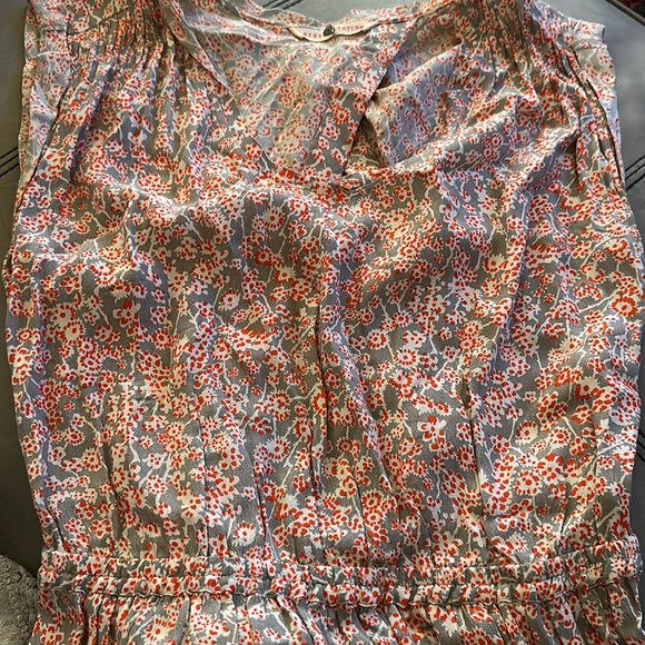 Rebecca Taylor Grey and Red Floral Open Back Dress❤️🤍❤️ - Picture 5 of 12